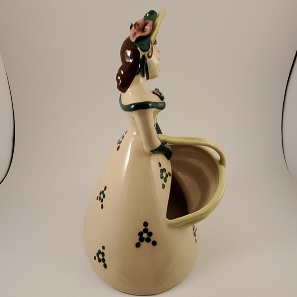 Vintage lady planter hat sunbonnet - Picture 6 of 8